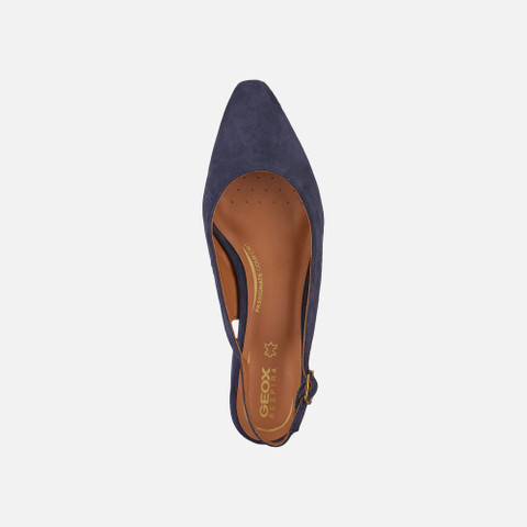 slingbacks with medium-high heels GISELDA WOMAN Navy - image number 5 | GEOX