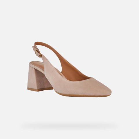 slingbacks with medium-high heels GISELDA WOMAN Beige - image number 2 | GEOX