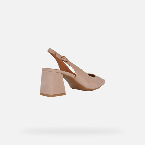 slingbacks with medium-high heels GISELDA WOMAN Beige - image number 4 | GEOX