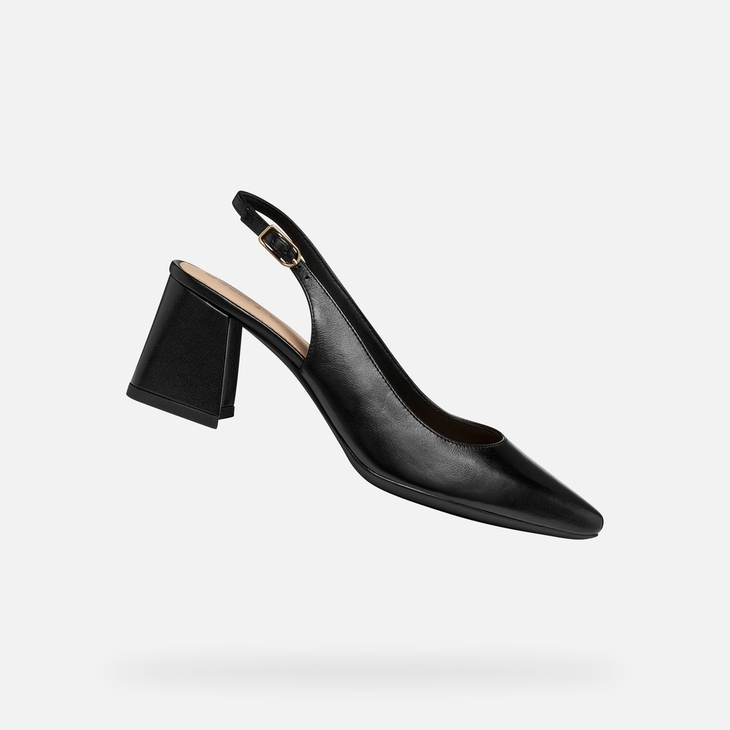 Slingbacks with medium-high heels GISELDA WOMAN Black - image number 0 | GEOX