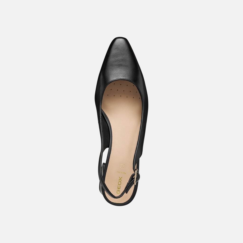 Slingbacks with medium-high heels GISELDA WOMAN Black - image number 5 | GEOX