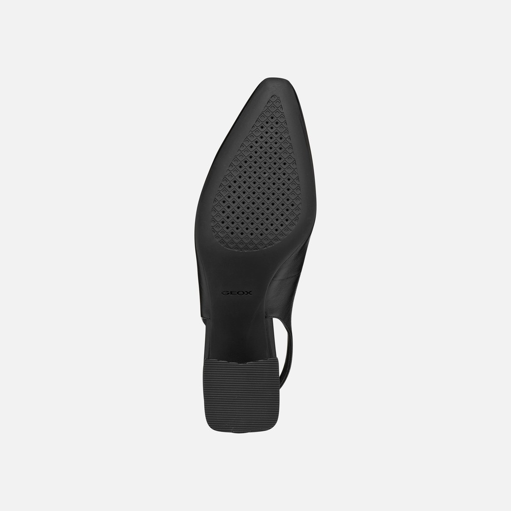 Slingbacks with medium-high heels GISELDA WOMAN Black - image number 6 | GEOX