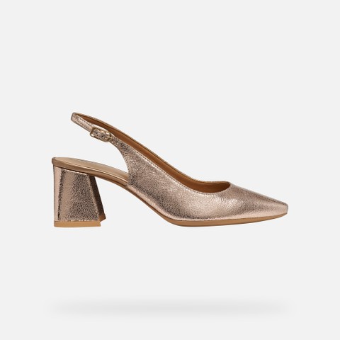Slingbacks with medium-high heels GISELDA WOMAN Rose - image number 1 | GEOX