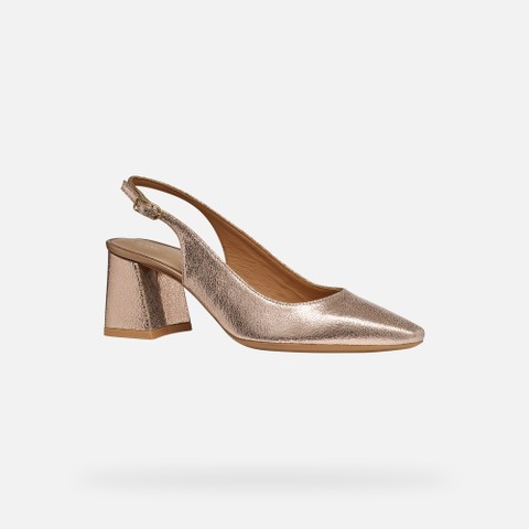 Slingbacks with medium-high heels GISELDA WOMAN Rose - image number 2 | GEOX