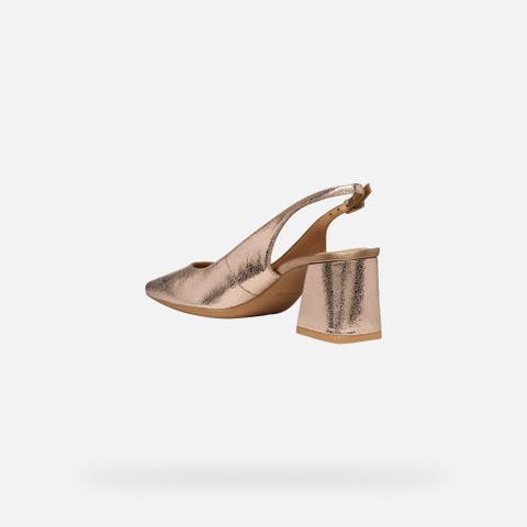 Slingbacks with medium-high heels GISELDA WOMAN Rose - image number 3 | GEOX