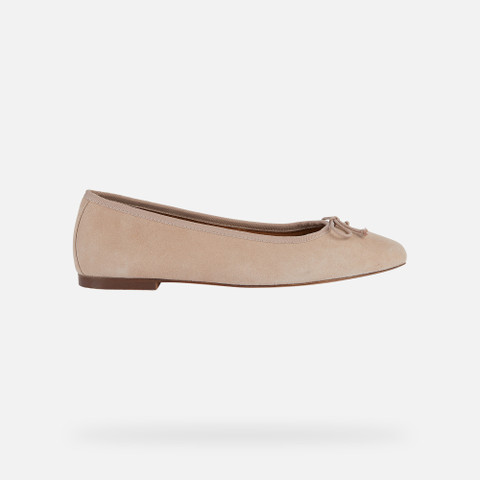 Suede ballerina pumps MARSILEA WOMAN Rose - image number 1 | GEOX
