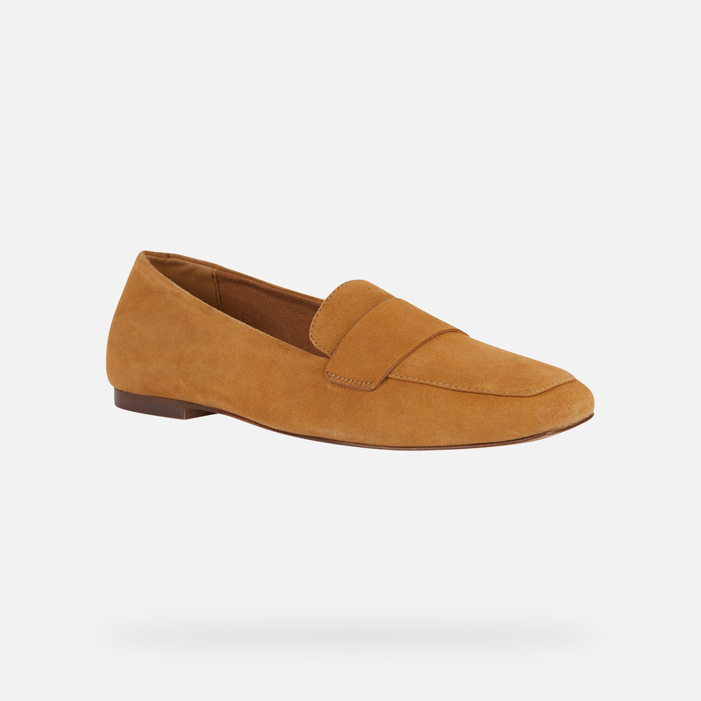 Suede loafers MARSILEA WOMAN Cognac - image number 2 | GEOX