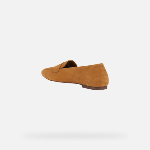 Suede loafers MARSILEA WOMAN Cognac - image number 3 | GEOX