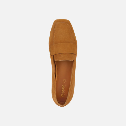 Suede loafers MARSILEA WOMAN Cognac - image number 5 | GEOX