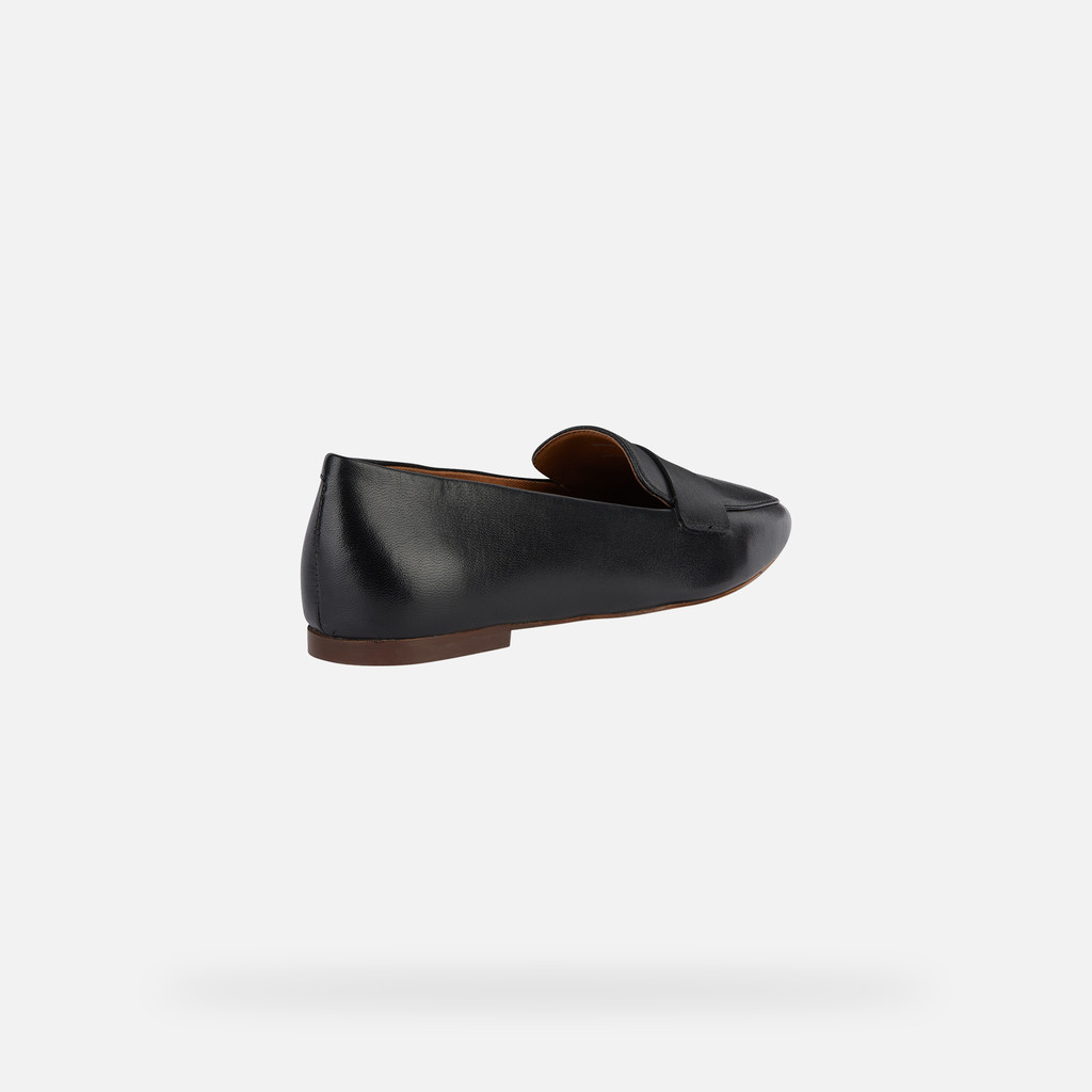 leather loafers MARSILEA WOMAN Black - image number 4 | GEOX