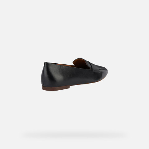 leather loafers MARSILEA WOMAN Black - image number 4 | GEOX