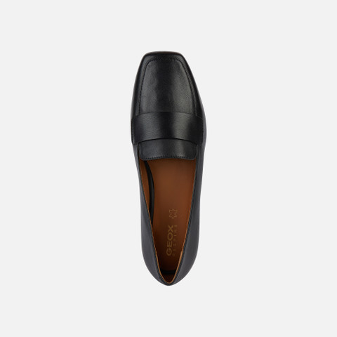 leather loafers MARSILEA WOMAN Black - image number 5 | GEOX