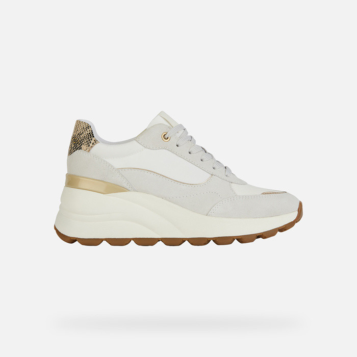 Sneakers mit keilabsatz SPHERICA EC11 DAME Off-White/Weiß | GEOX
