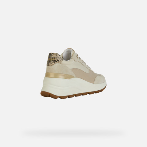 Wedge Sneakers SPHERICA EC13 WOMAN Light Sand - image number 4 | GEOX