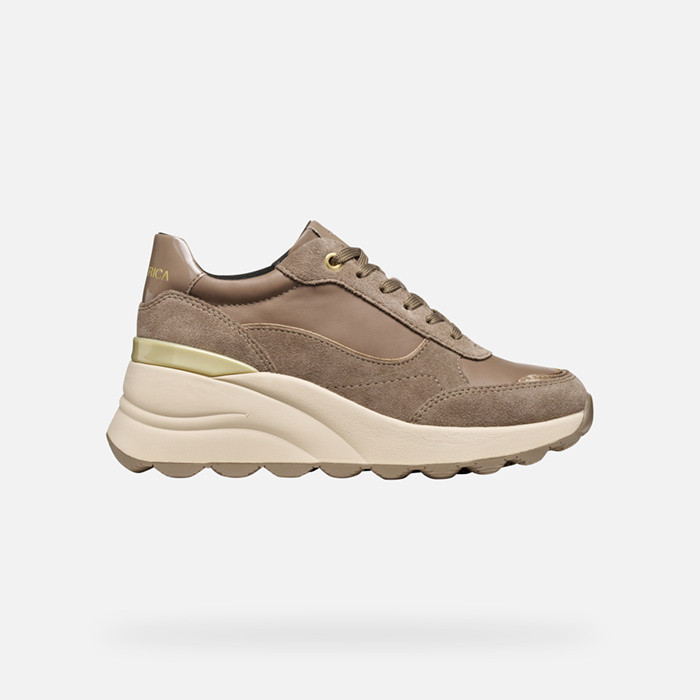 Wedge sneakers SPHERICA EC13 WOMAN Taupe | GEOX
