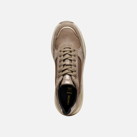 Wedge sneakers SPHERICA EC13 WOMAN Taupe - image number 5 | GEOX
