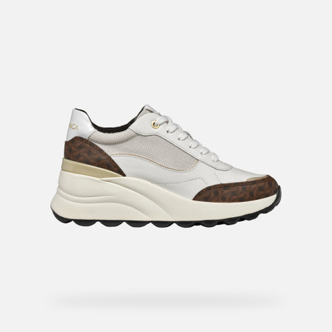 Wedge Sneakers SPHERICA EC13 WOMAN White/Off White - image number 1 | GEOX