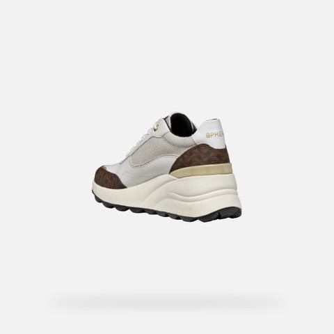 Wedge Sneakers SPHERICA EC13 WOMAN White/Off White - image number 3 | GEOX