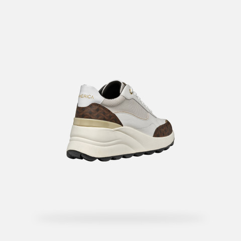 Wedge Sneakers SPHERICA EC13 WOMAN White/Off White - image number 4 | GEOX