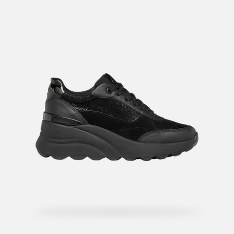 Wedge sneakers SPHERICA EC13 WOMAN Black - image number 1 | GEOX