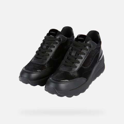 Wedge sneakers SPHERICA EC13 WOMAN Black - image number 8 | GEOX