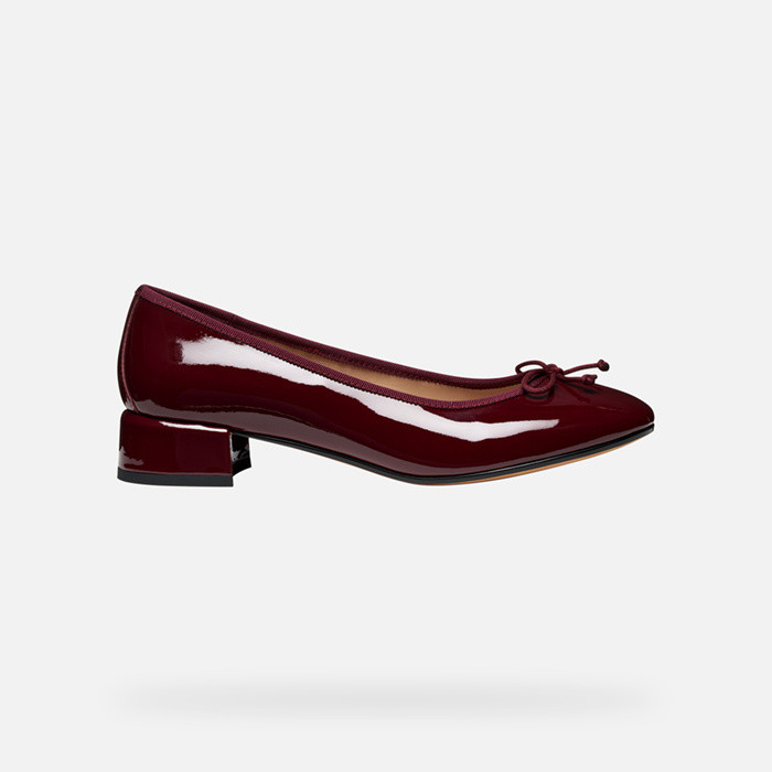 Low heel pumps FLORETIA WOMAN Bordeaux/Dark Burgundy | GEOX