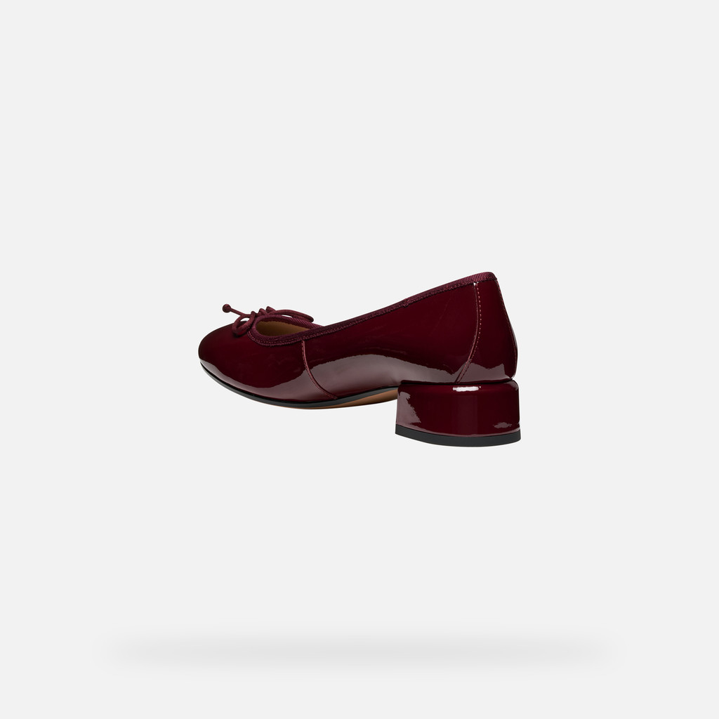 Low heel pumps FLORETIA WOMAN Bordeaux/Dark Burgundy - image number 3 | GEOX