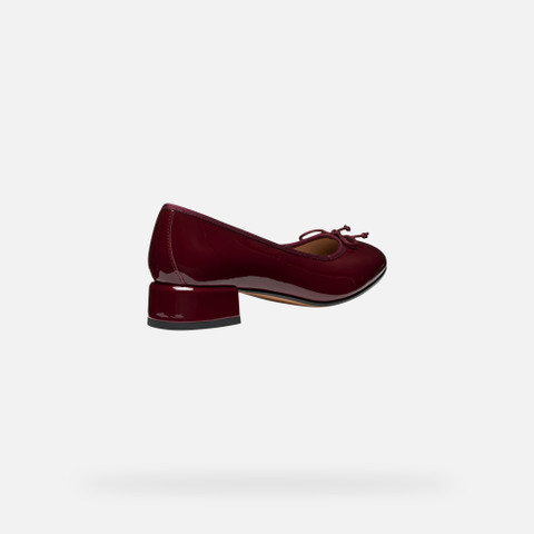 Low heel pumps FLORETIA WOMAN Bordeaux/Dark Burgundy - image number 4 | GEOX