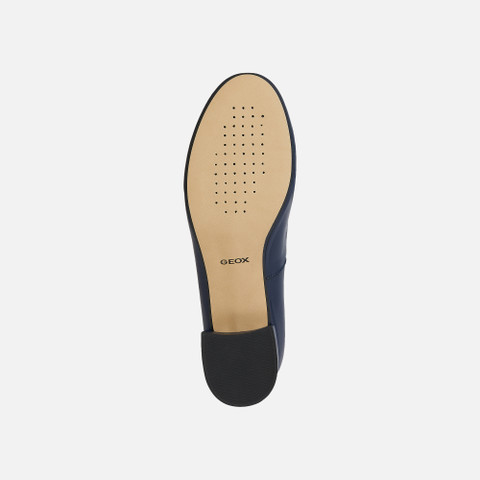 heeled ballet flats FLORETIA WOMAN Navy - image number 6 | GEOX