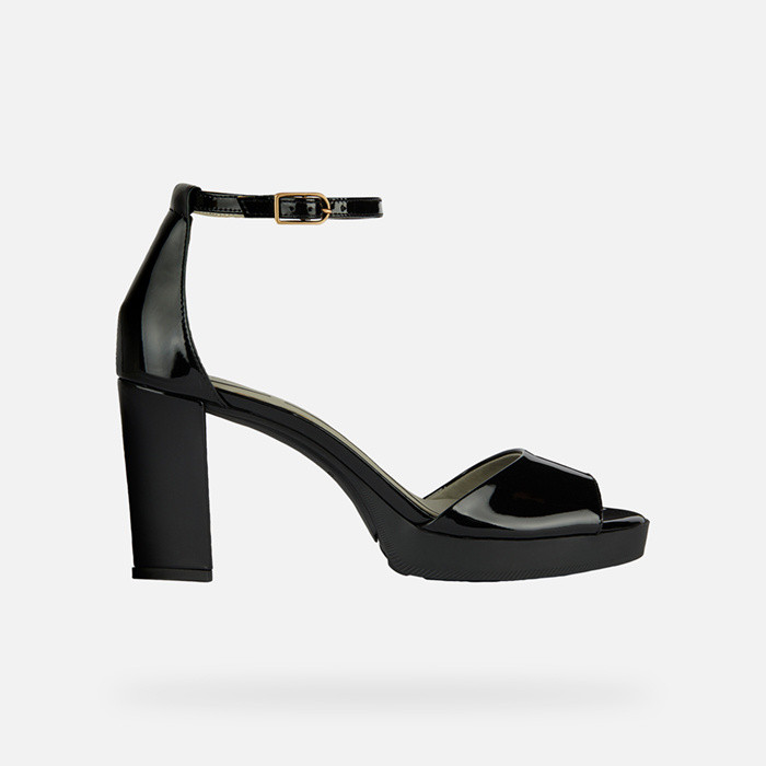 High-heeled sandals WALK PLEASURE 85S1 WOMAN Black | GEOX