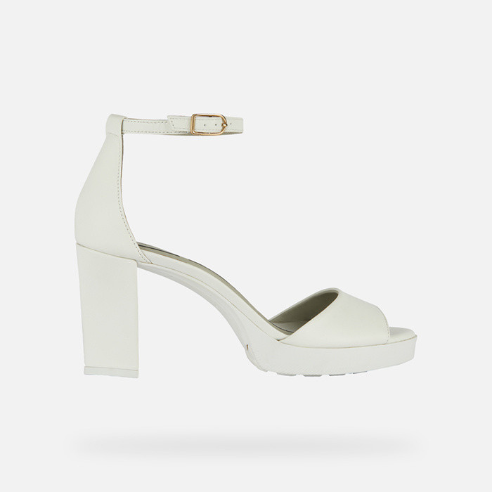 Sandales à talons hauts WALK PLEASURE 85S1 FEMME Blanc | GEOX