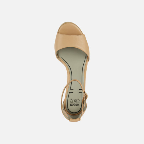 Geox® WALK PLEASURE 85S1: Women's nude High-Heeled Sandals | Geox®