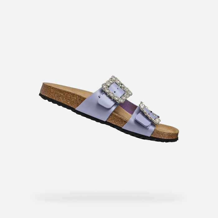 Sandals BRIONIA R WOMAN Lavender | GEOX
