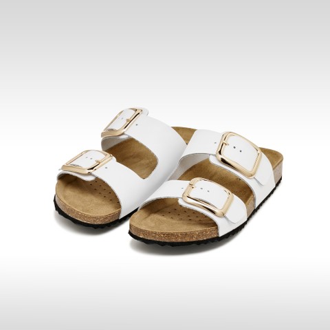 Slides shoes BRIONIA R WOMAN White - image number 2 | GEOX