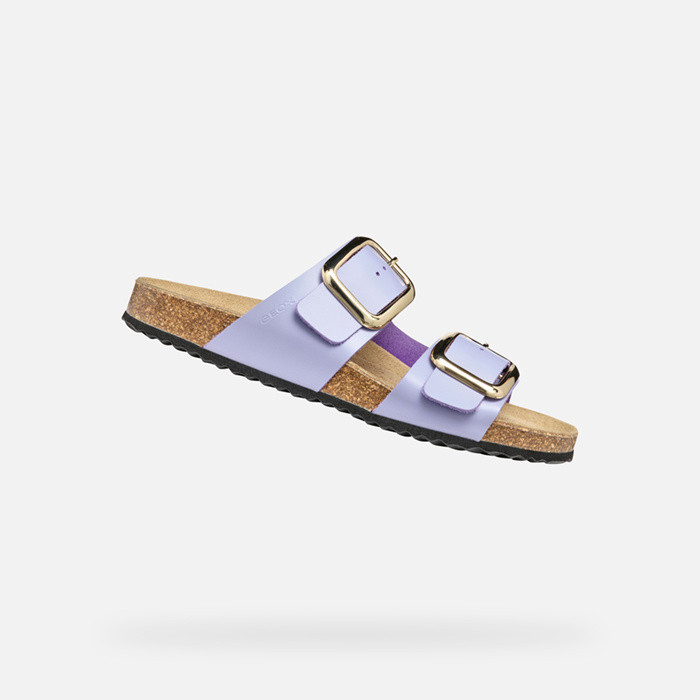 Slides shoes BRIONIA R WOMAN Lavender | GEOX