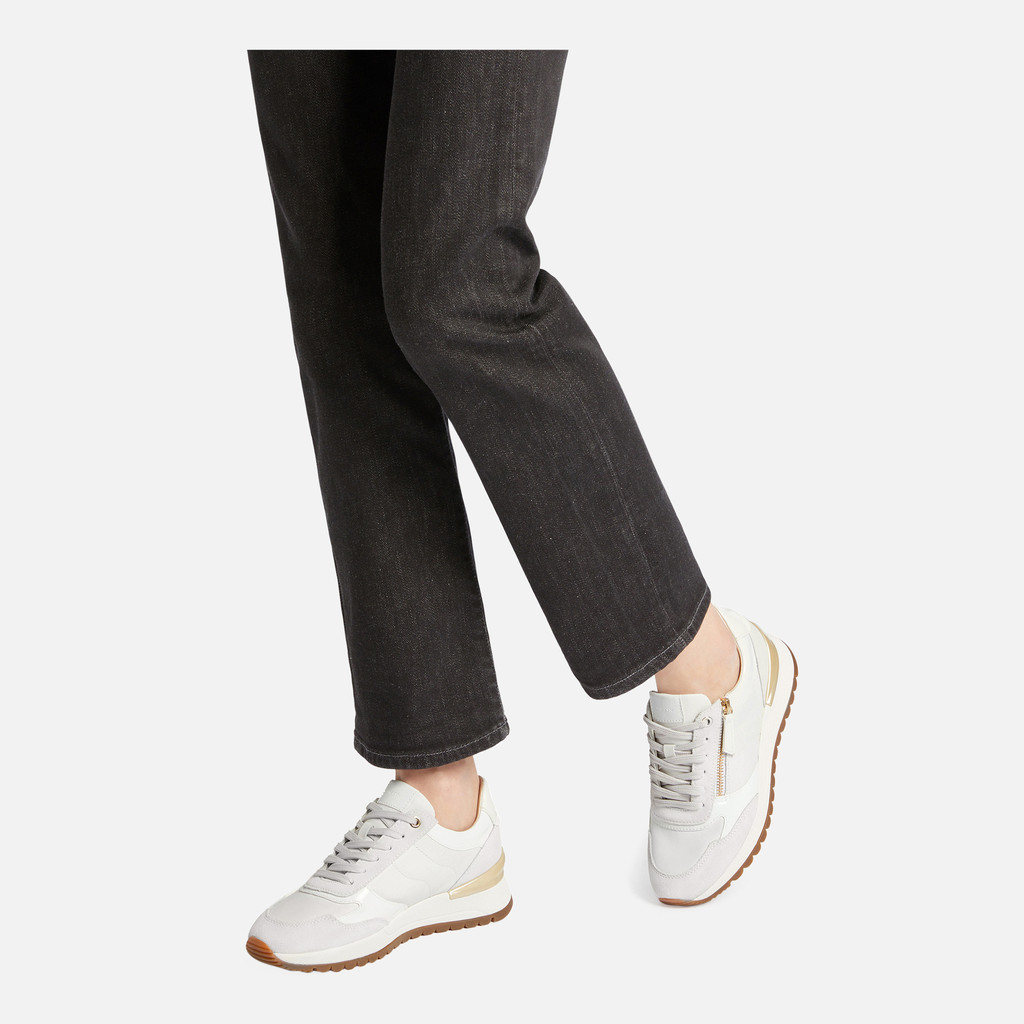 Chaussures avec fermeture éclair DESYA FEMME Blanc/Blanc cassé - image number 1 | GEOX