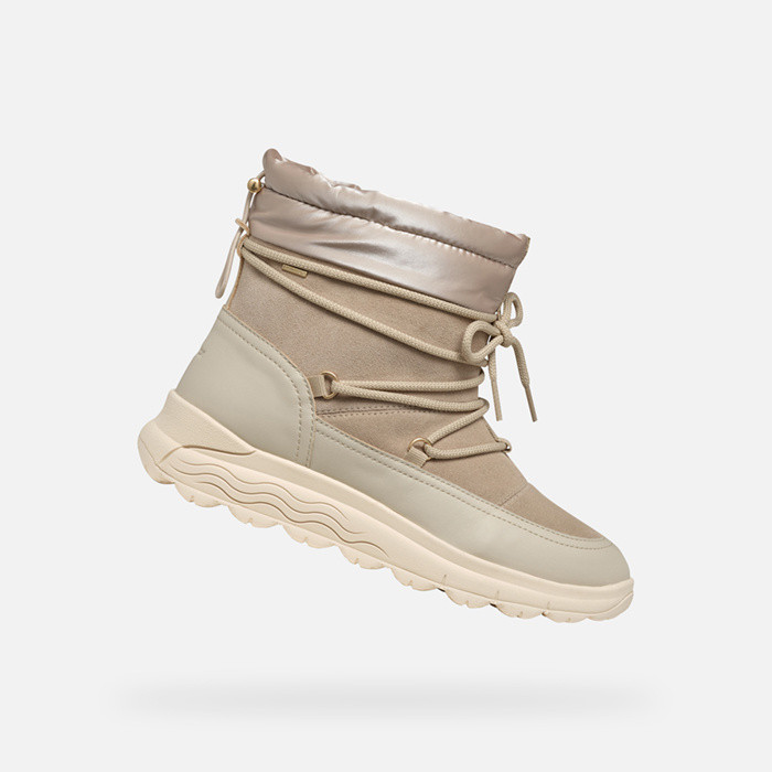 Waterproof ankle boots SPHERICA 4X4 ABX WOMAN Light Taupe | GEOX