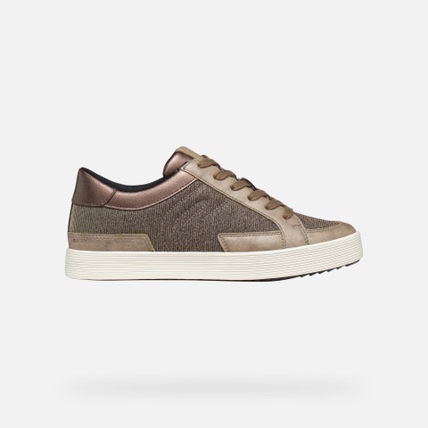 Low top sneakers BLOMIEE WOMAN Taupe - image number 1 | GEOX