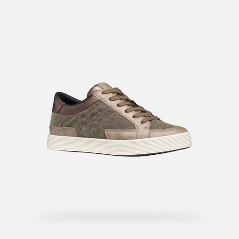 Low top sneakers BLOMIEE WOMAN Taupe - image number 2 | GEOX