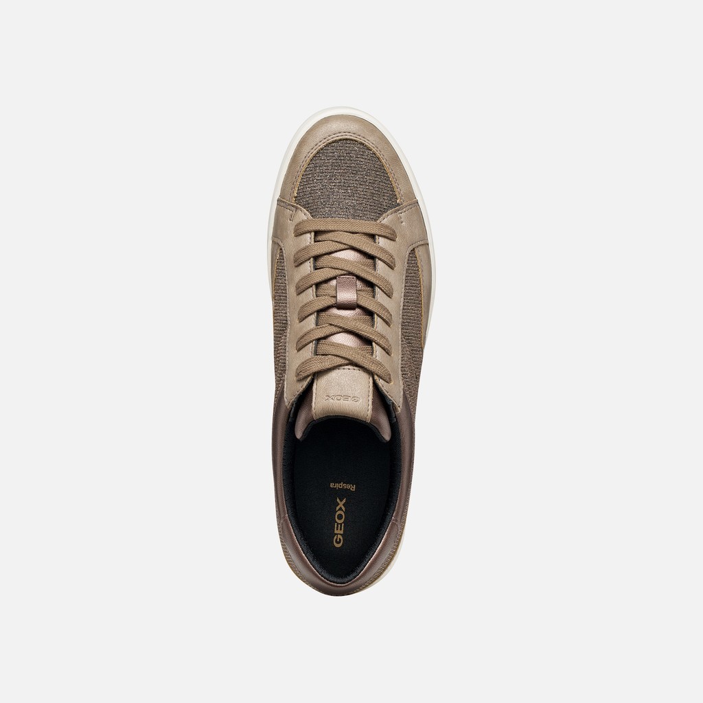 Low top sneakers BLOMIEE WOMAN Taupe - image number 5 | GEOX