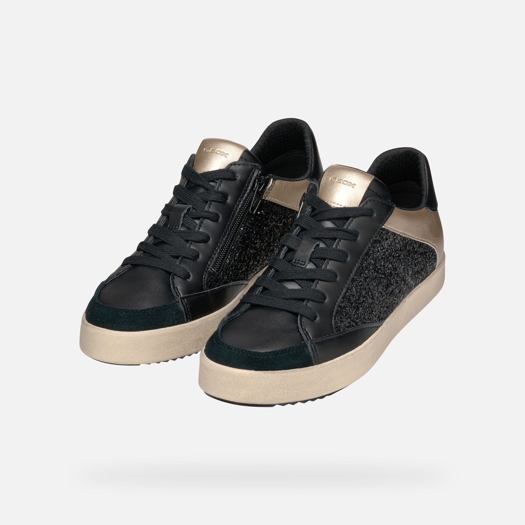 Geox BLOMIEE WOMAN Black Low Top Sneakers Geox