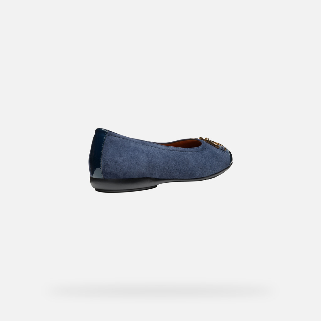 suede ballerina pumps ANNYTAH WOMAN Dark Jeans/Navy - image number 5 | GEOX
