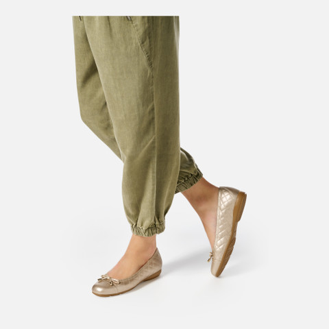 Ballet flats ANNYTAH WOMAN Light Gold - image number 2 | GEOX