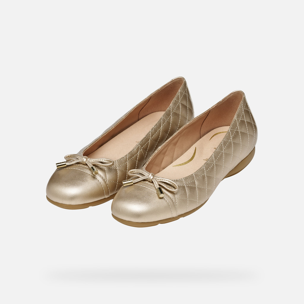 Ballet flats ANNYTAH WOMAN Light Gold - image number 8 | GEOX