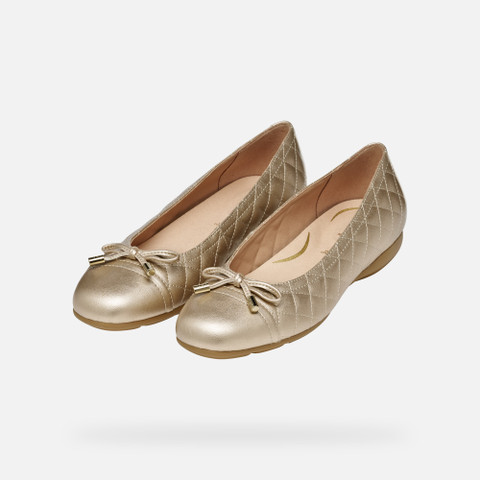 Ballet flats ANNYTAH WOMAN Light Gold - image number 8 | GEOX