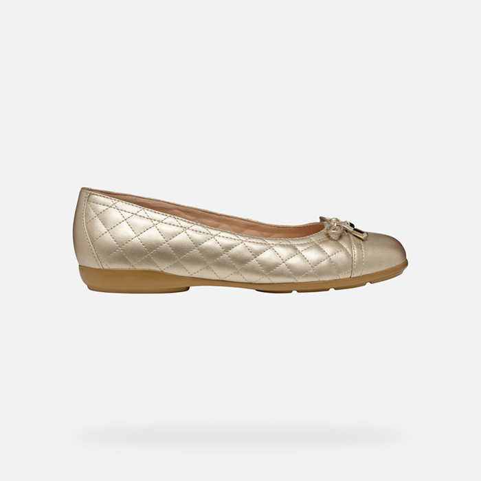 Ballet flats ANNYTAH WOMAN Light Gold | GEOX