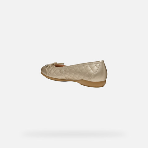 Ballet flats ANNYTAH WOMAN Light Gold - image number 4 | GEOX