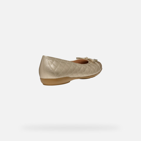 Ballet flats ANNYTAH WOMAN Light Gold - image number 5 | GEOX