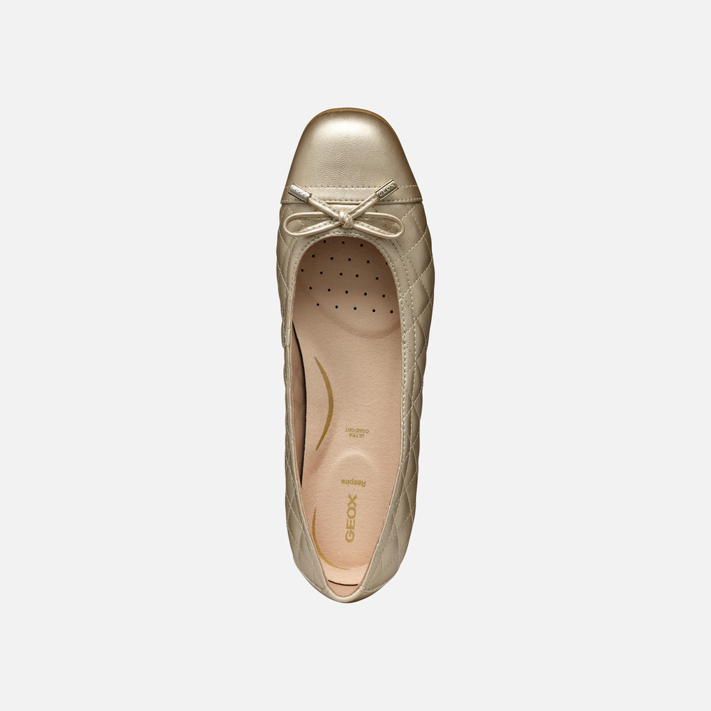 Ballet flats ANNYTAH WOMAN Light Gold - image number 6 | GEOX
