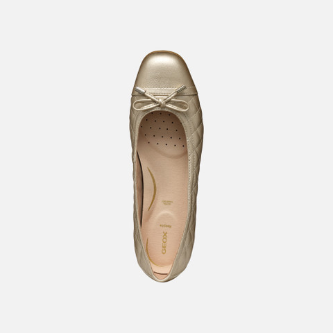 Ballet flats ANNYTAH WOMAN Light Gold - image number 6 | GEOX
